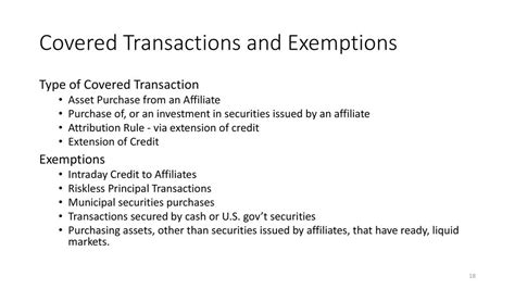 What are the covered transactions and channels of this provision .